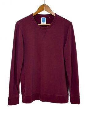 Jason Scott Pima Cotton Burgundy Crewneck Sweatshirt Men’s M